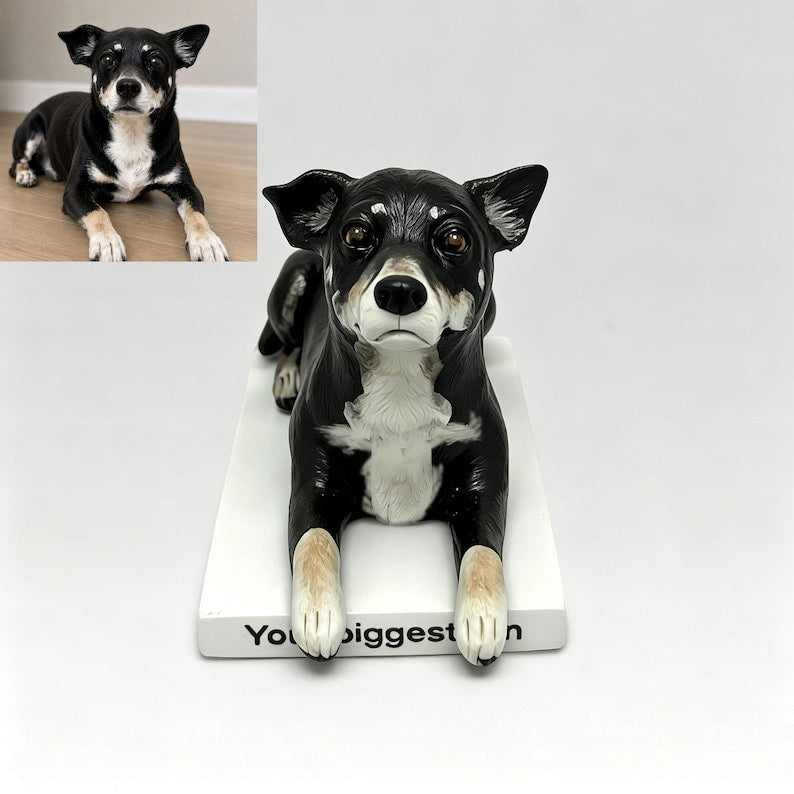 Custom Dog Bobblehead, Personalized Pet Figurine From Photo, Custom Dog Statue, Pet Memorial Gift, Dog Lover Gift