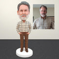 Custom Bobblehead From Photo, Custom Men's Bobblehead, Unique Retirement or Birthday Gifts for Men/dad/husband/boss, Handmade Replica Model