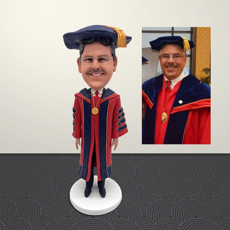 Custom Bobblehead From Photo, Custom Men's Bobblehead, Unique Retirement or Birthday Gifts for Men/dad/husband/boss, Handmade Replica Model
