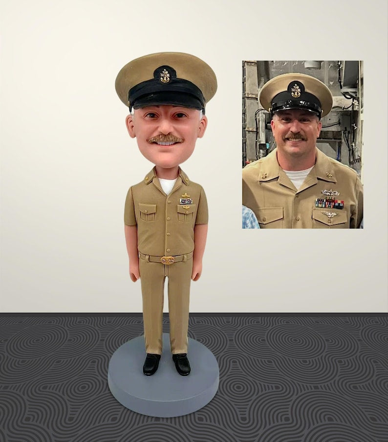 Custom Bobblehead From Photo, Custom Men's Bobblehead, Unique Retirement or Birthday Gifts for Men/dad/husband/boss, Handmade Replica Model